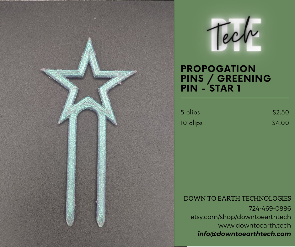Propagation Pins - Star 1 – Down to Earth Technologies
